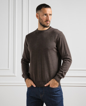 Cashmere&Whiskey Brown woolen jumper 92392
