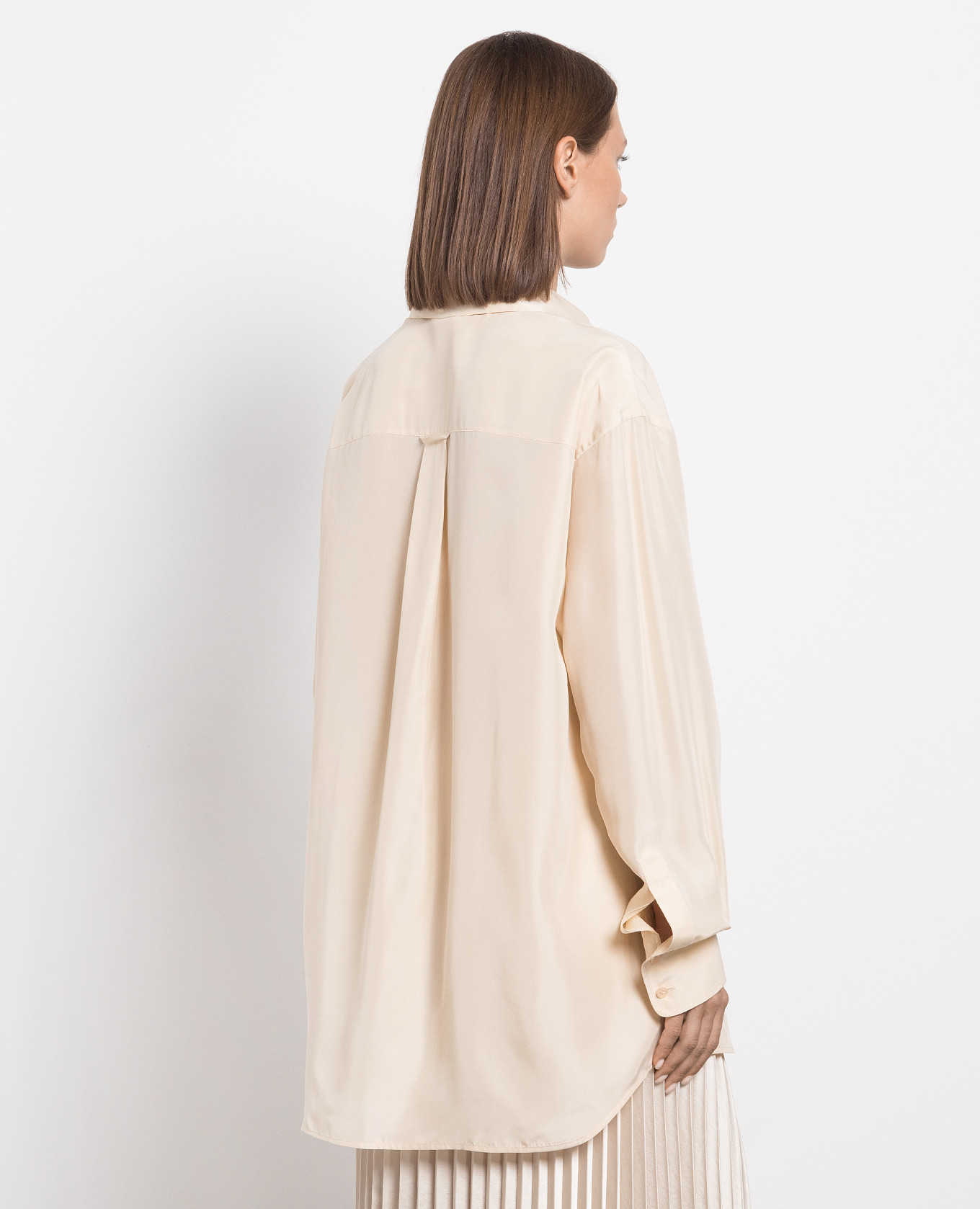 Beige silk shirt Max Mara Sportmax 4