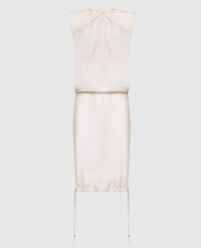 The Attico Beige midi dress 242WCM98E093