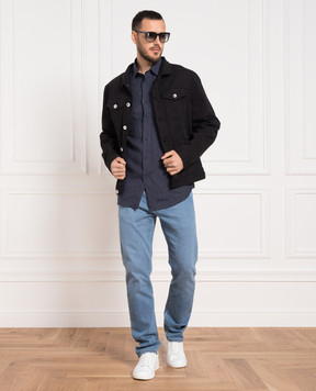 Brunello Cucinelli Blue hemp shirt MQ6590626