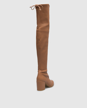 Stuart Weitzman Tieland brown suede boots S3356