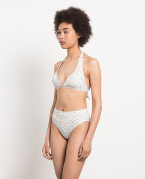 Vilebrequin Beige bodice from Like swimsuit in a print LIKU3H69