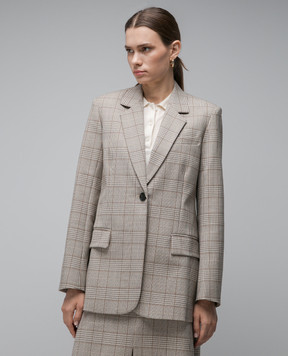 CO Beige checked jacket 6967MPWS