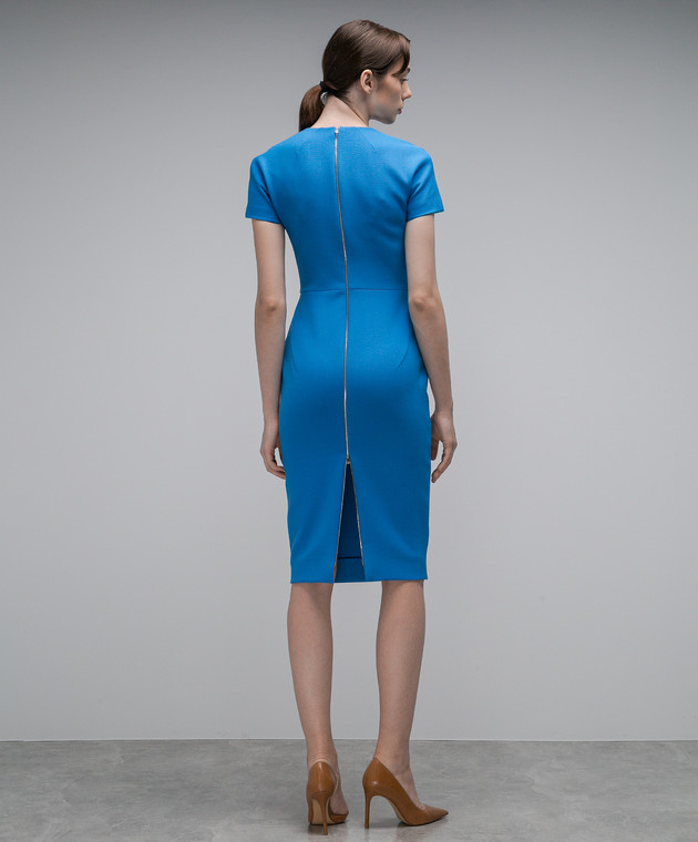 victoria beckham blue dress Victoria Beckham Powder Blue Crepe Dress – EKOLUV