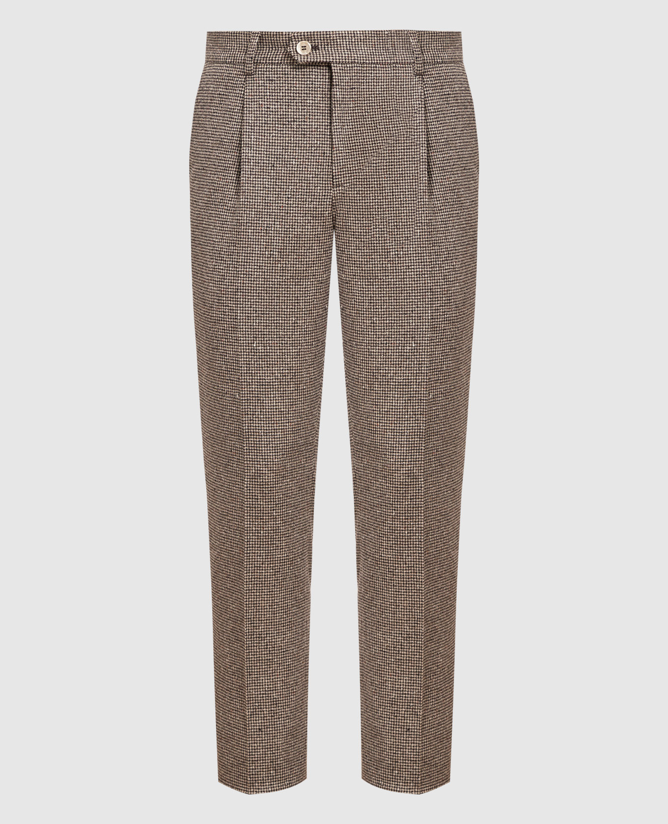 

Brown wool and cashmere trousers Brunello Cucinelli