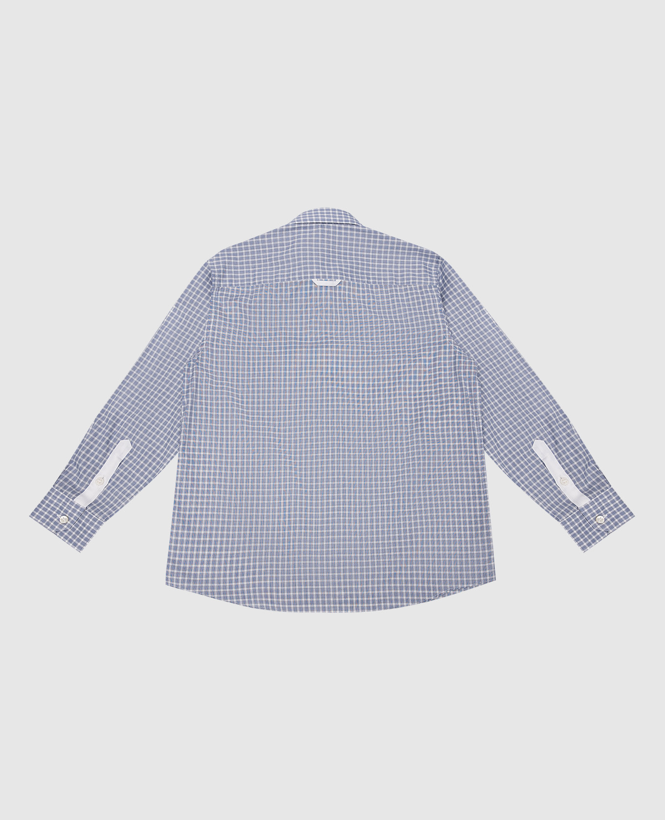 

Children's blue checked shirt Stefano Ricci