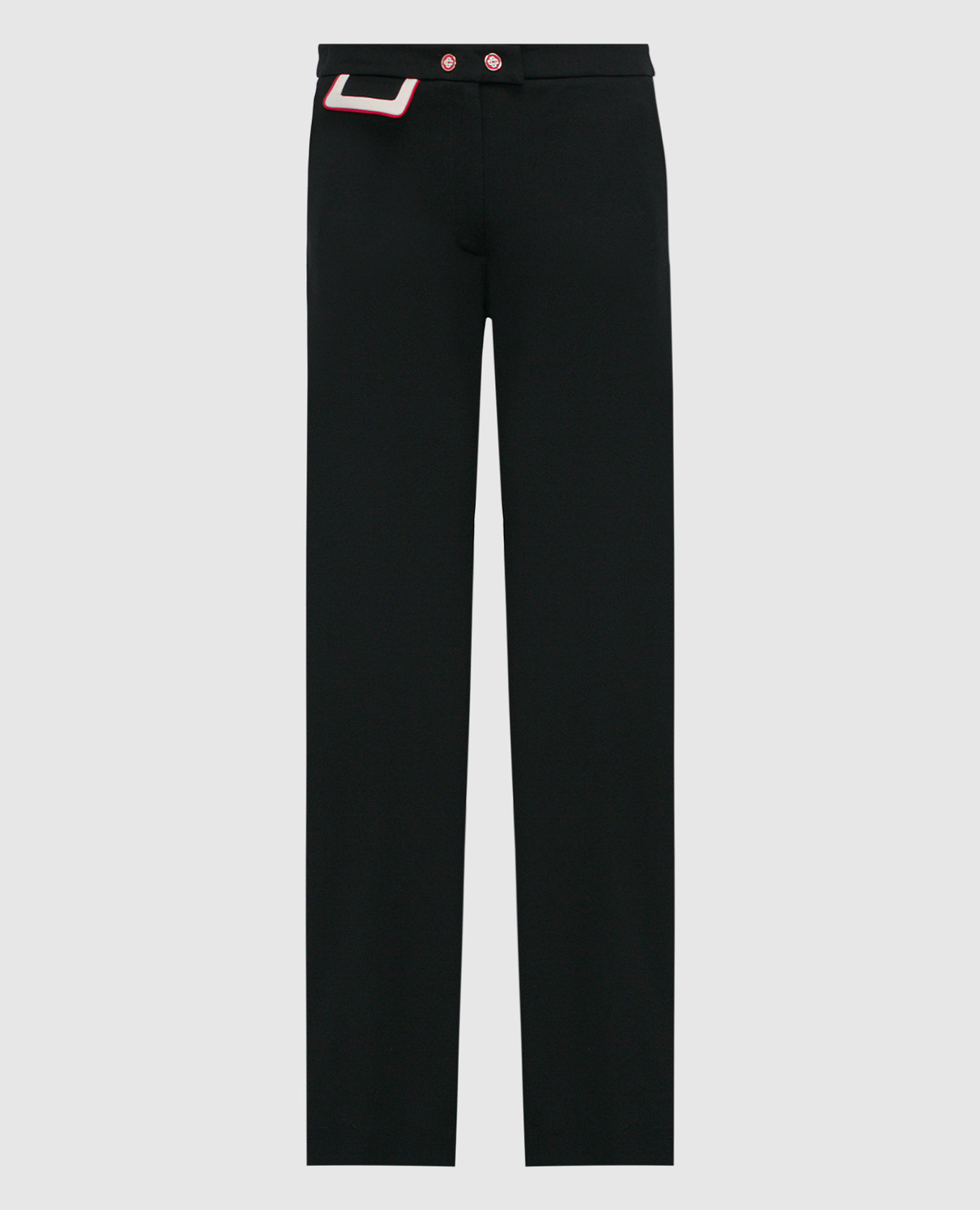 Black pants with a melale logo Casablanca