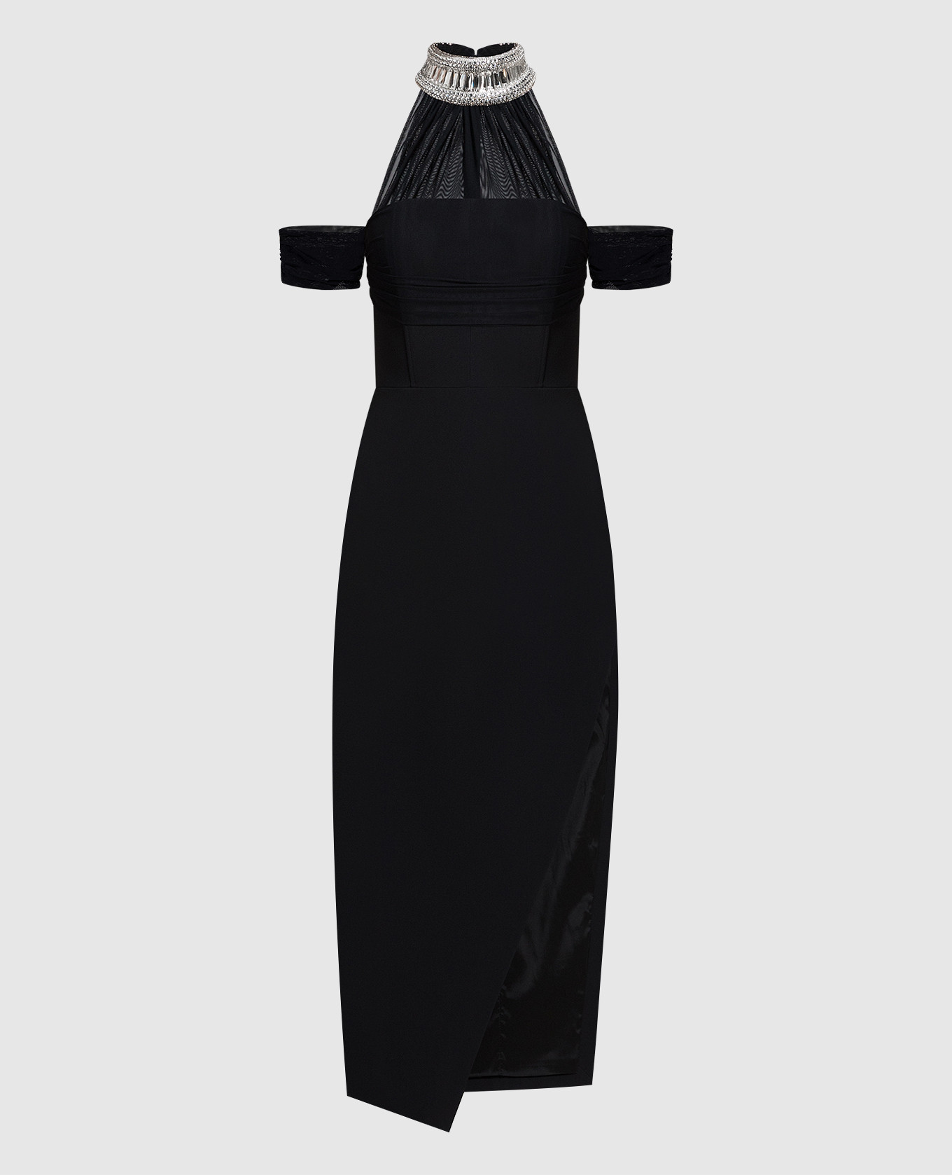 

Black dress with crystals David Koma