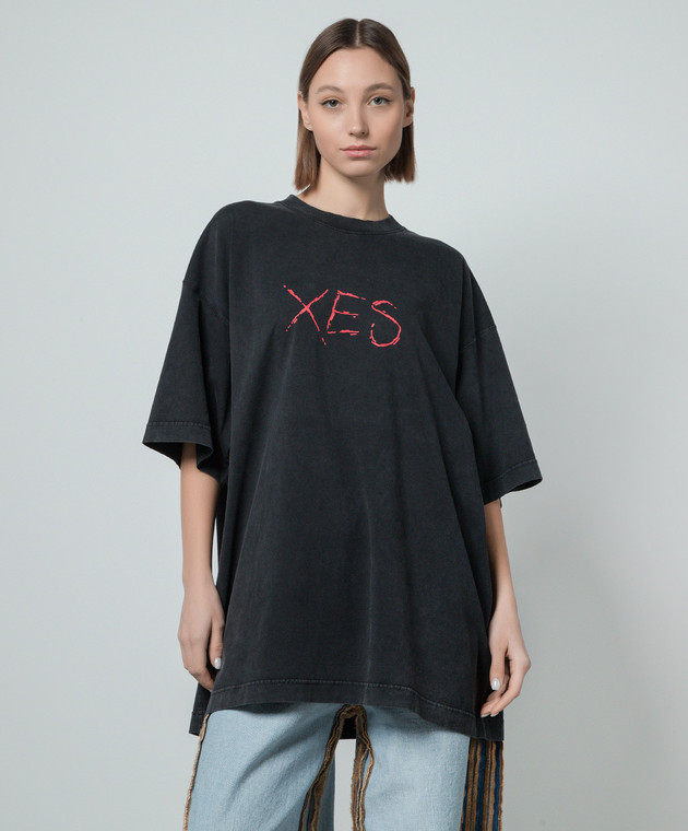 Vetements Black t shirt with SEX print UE64TR220BW buy with  