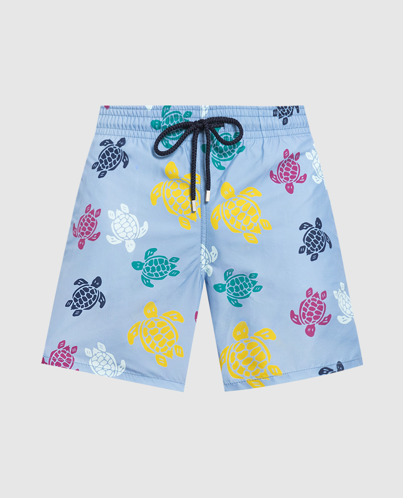 Blue swim shorts with ronde des tortues print vilebrequin