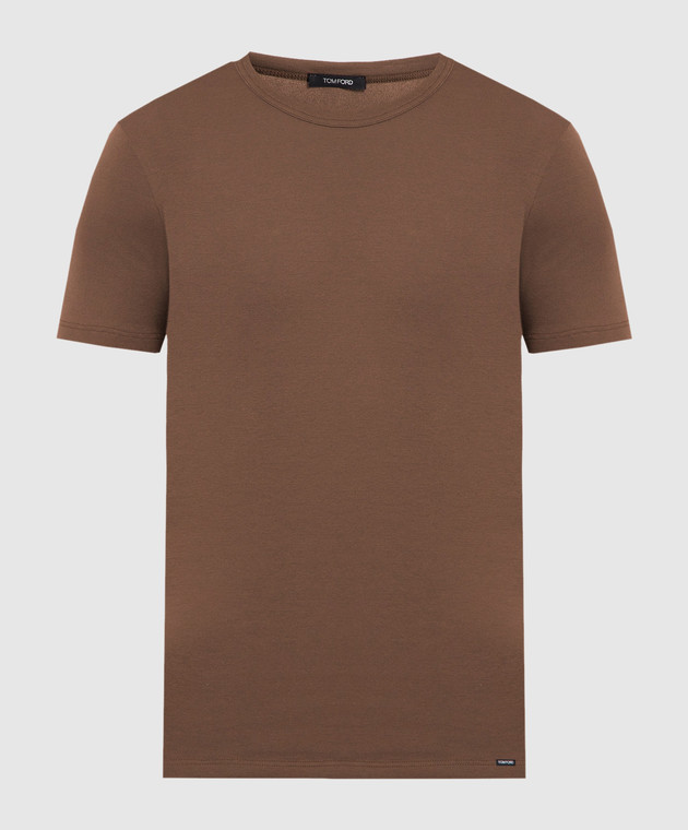 Tシャツ・カットソー TOM FORD SS25 CREW NECK T-SHIRT (T4M081040 020) TOM FORD crew-neck short-sleeve T-shirt | Black | FARFETCH