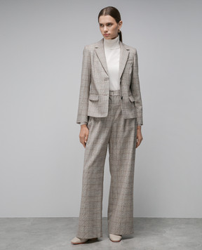 CO Beige checked jacket 6394MPWS