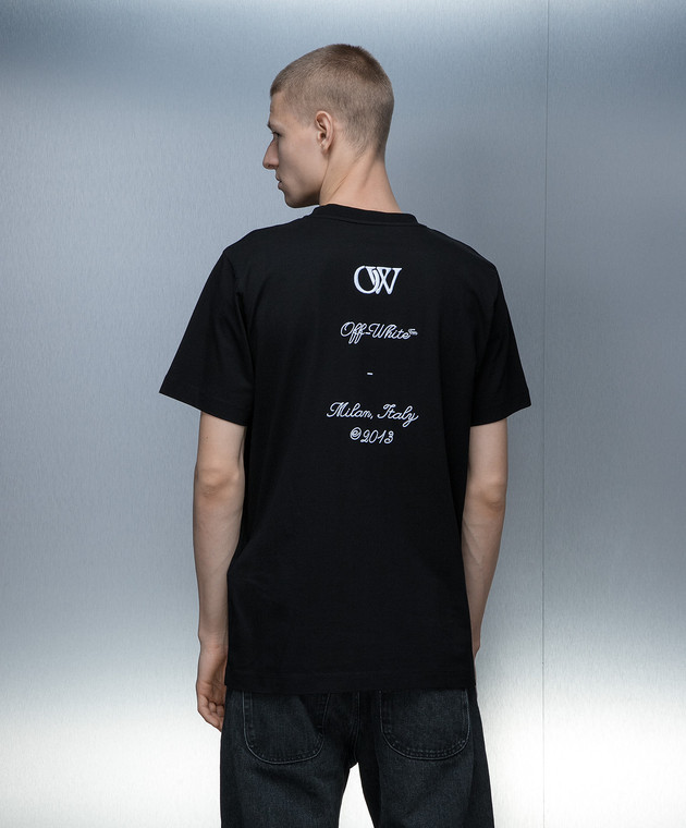 Tシャツ・カットソー Off-White OMAA027S24JER005 23 LOGO SLIM S/S T-shirt BLACK OFF-WHITE OFF-WHITE 23 LOGO SLIM S/S TEE