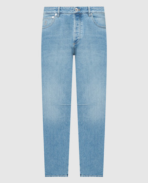 Brunello Cucinelli Blue jeans with logo M283PX1290