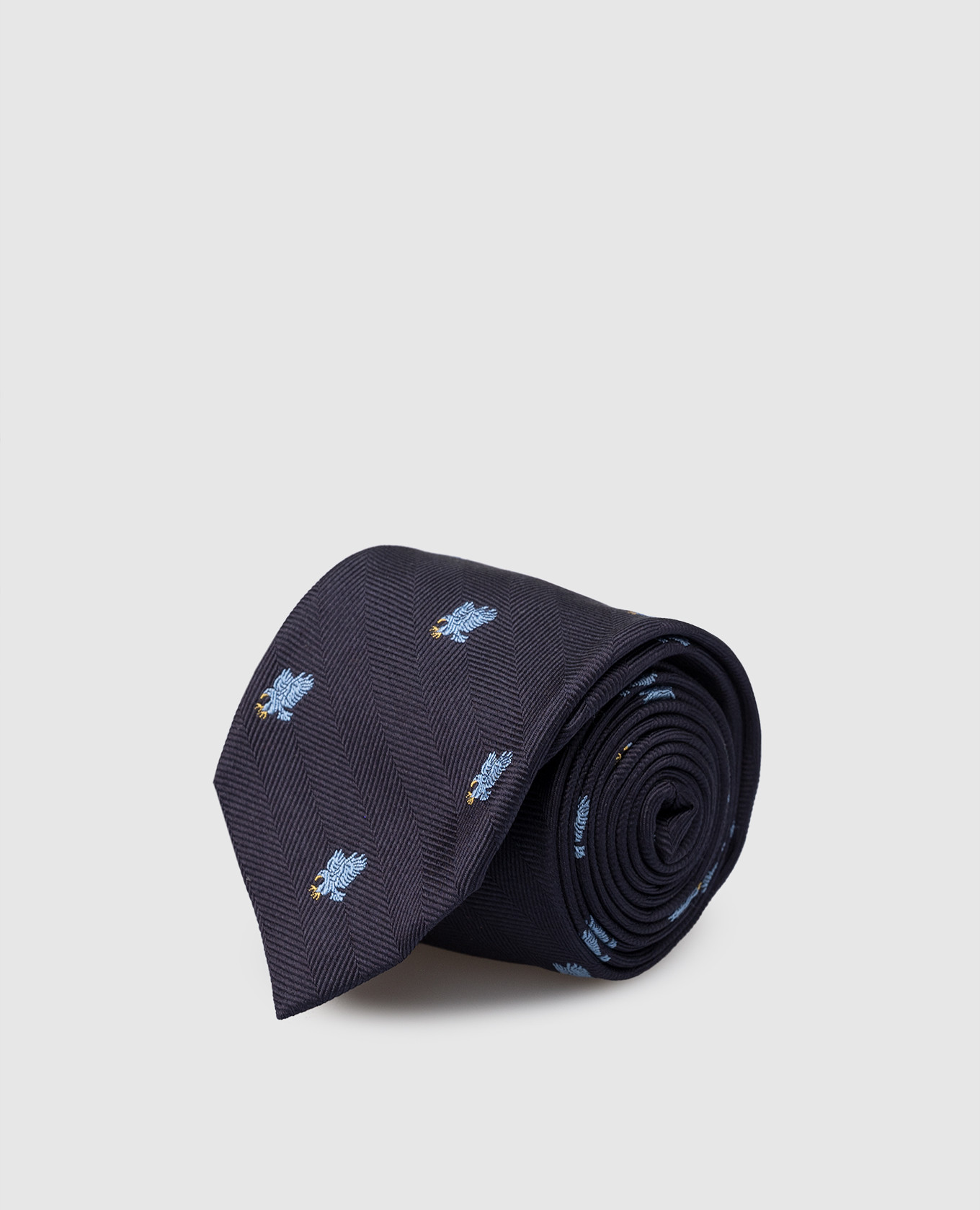 

Children's blue patterned silk tie Stefano Ricci