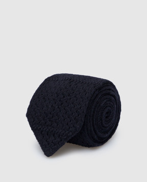 Stefano Ricci Children's dark blue cashmere tie YCRMTSR2600