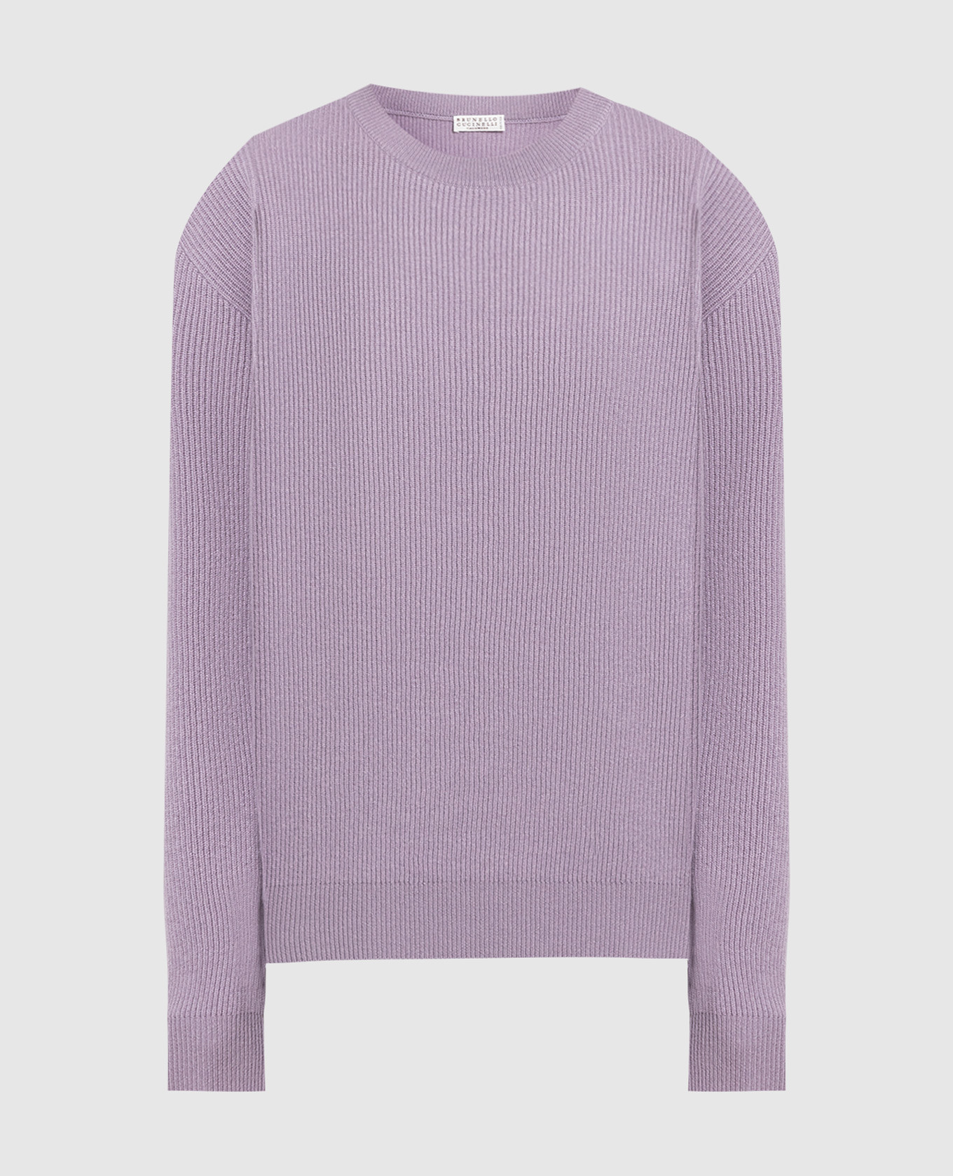 

Purple cashmere sweater with monil chain Brunello Cucinelli, Violet