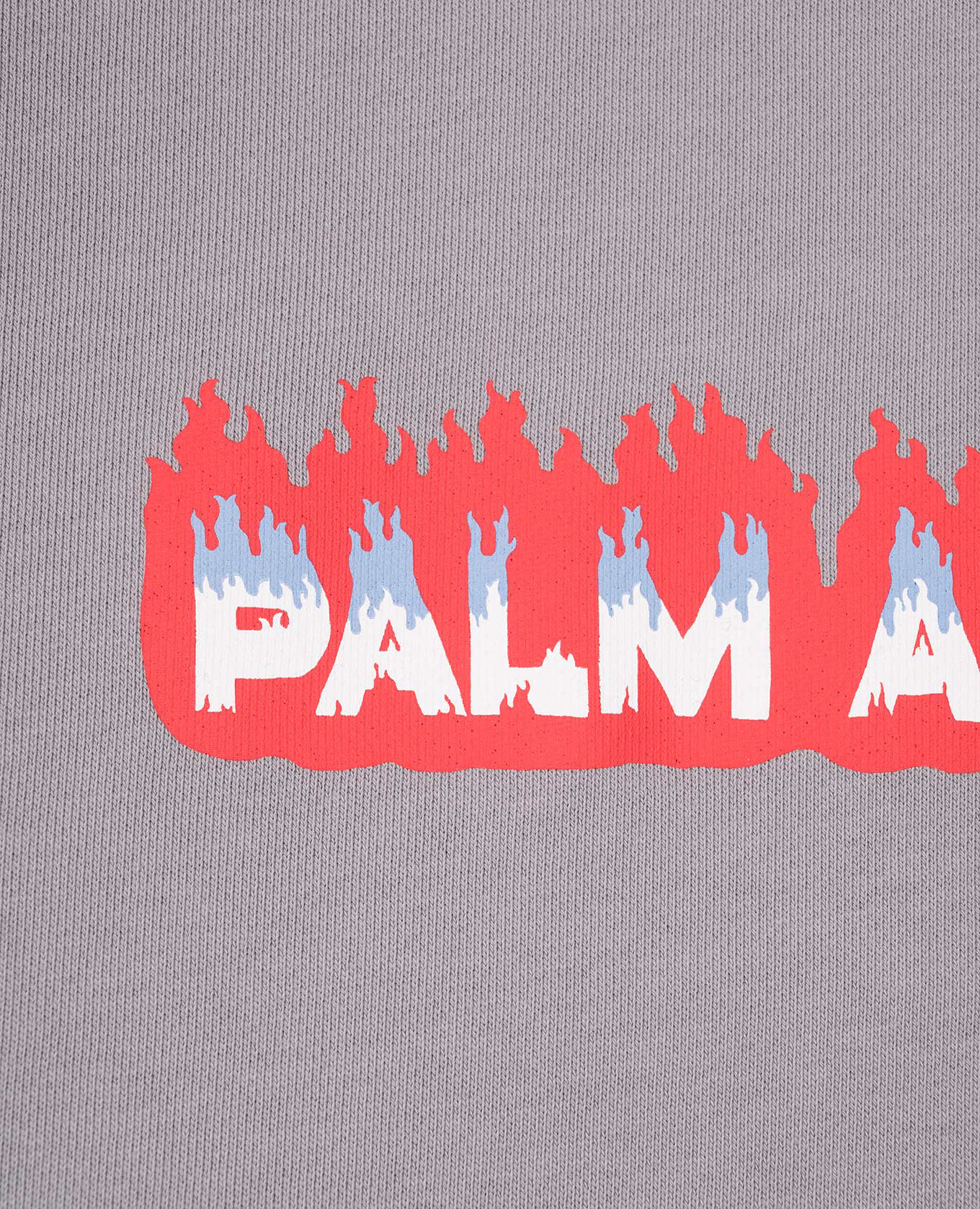

Children's gray sweatshirt with a print of the Flames logo Palm Angels, Grey
