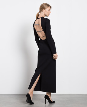 Khaite Black Backless Maxi Dress 8991400K400