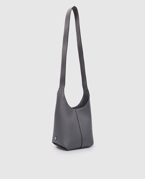 Michael Kors Gray leather hobo bag with metallic logo 31F3PDEH1L030