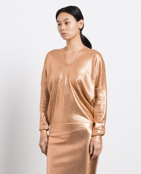Tom Ford Peach metallic pullover MAK1148YAX407