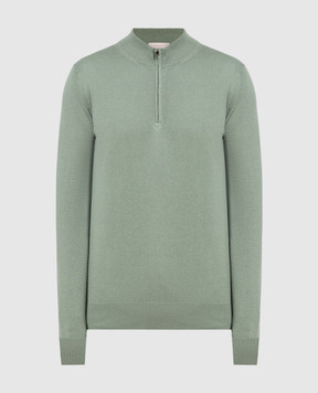 Cashmere&Whiskey Green cashmere jumper MU8661312341R