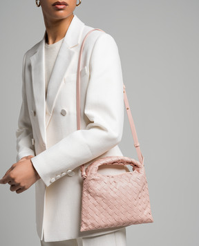 Bottega Veneta Hop beige leather crossbody bag 777586V3IV1