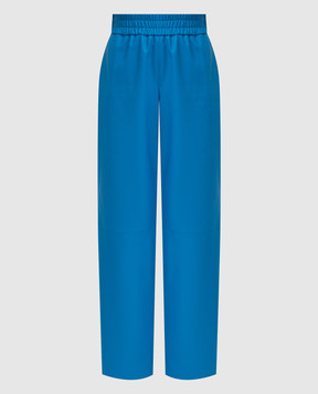 Simonetta Ravizza Blue leather pants S02PS18L1