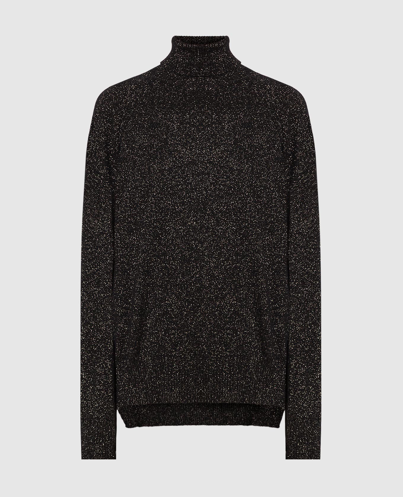 

Black golf from wool and cashmere with lurex Twinset, Черный