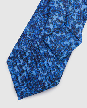 Stefano Ricci Children's blue paisley silk tie YCP14NG501