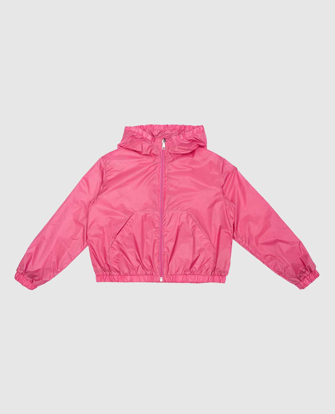 Baby pink terbish windbreaker with logo moncler enfant