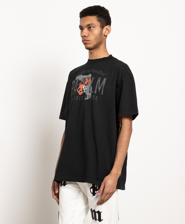 Palm Angels - GD East coast Vint black t-shirt with print