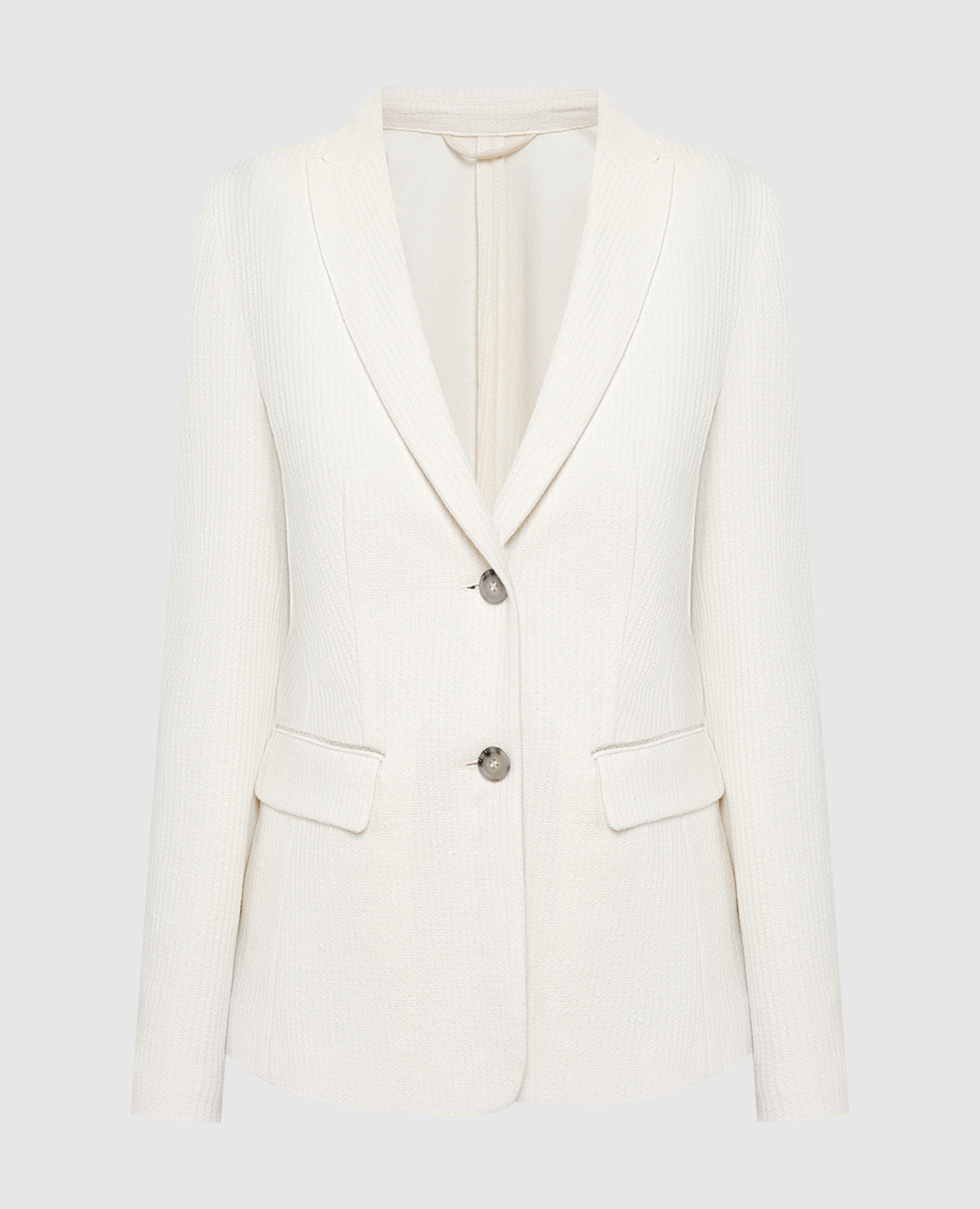 

Beige jacket with monil chain Peserico