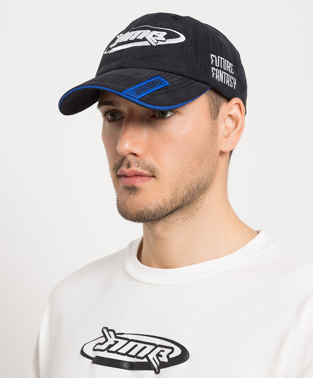 AMBUSH - Black cap with logo embroidery BMLB004S23FAB001 - shop