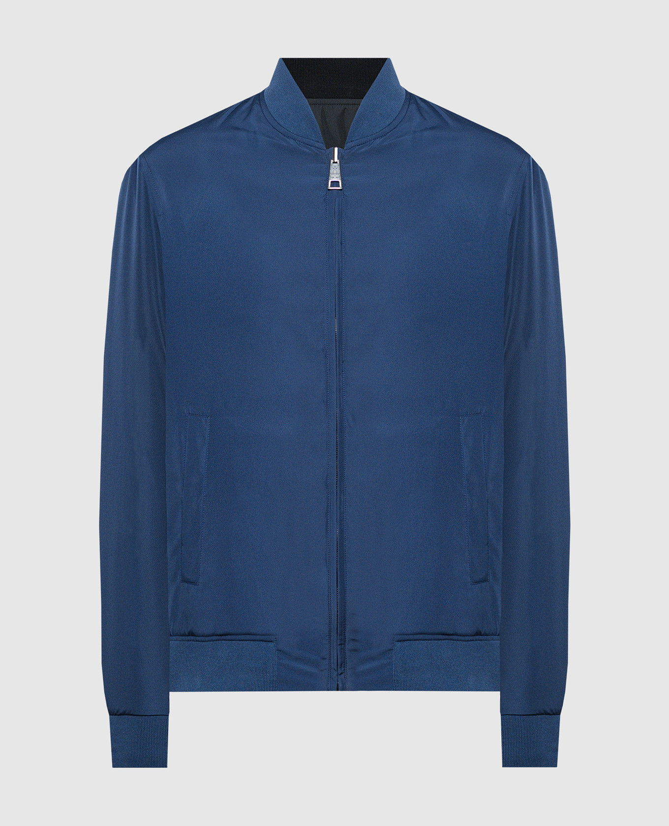 

Blue double-sided bomber jacket Canali, Синий