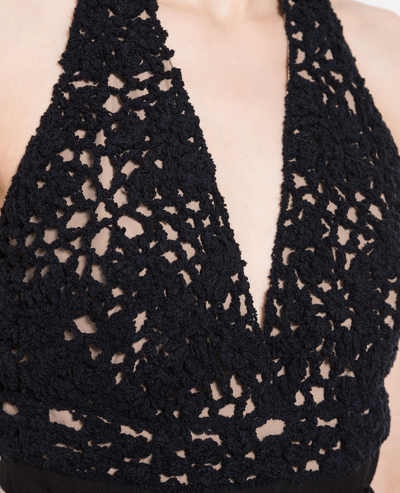 Black jumpsuit with crochet Brunello Cucinelli 5