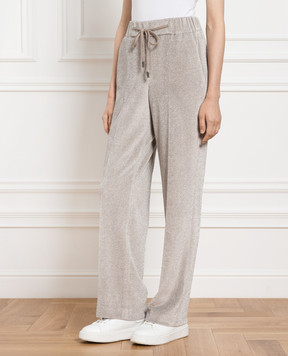Peserico Beige pants with lurex P04877J005008
