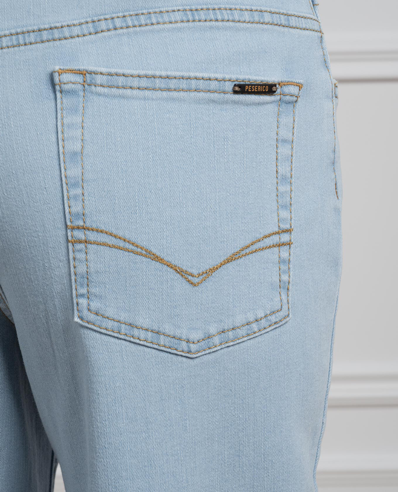 Blue flared jeans with logo Peserico 5