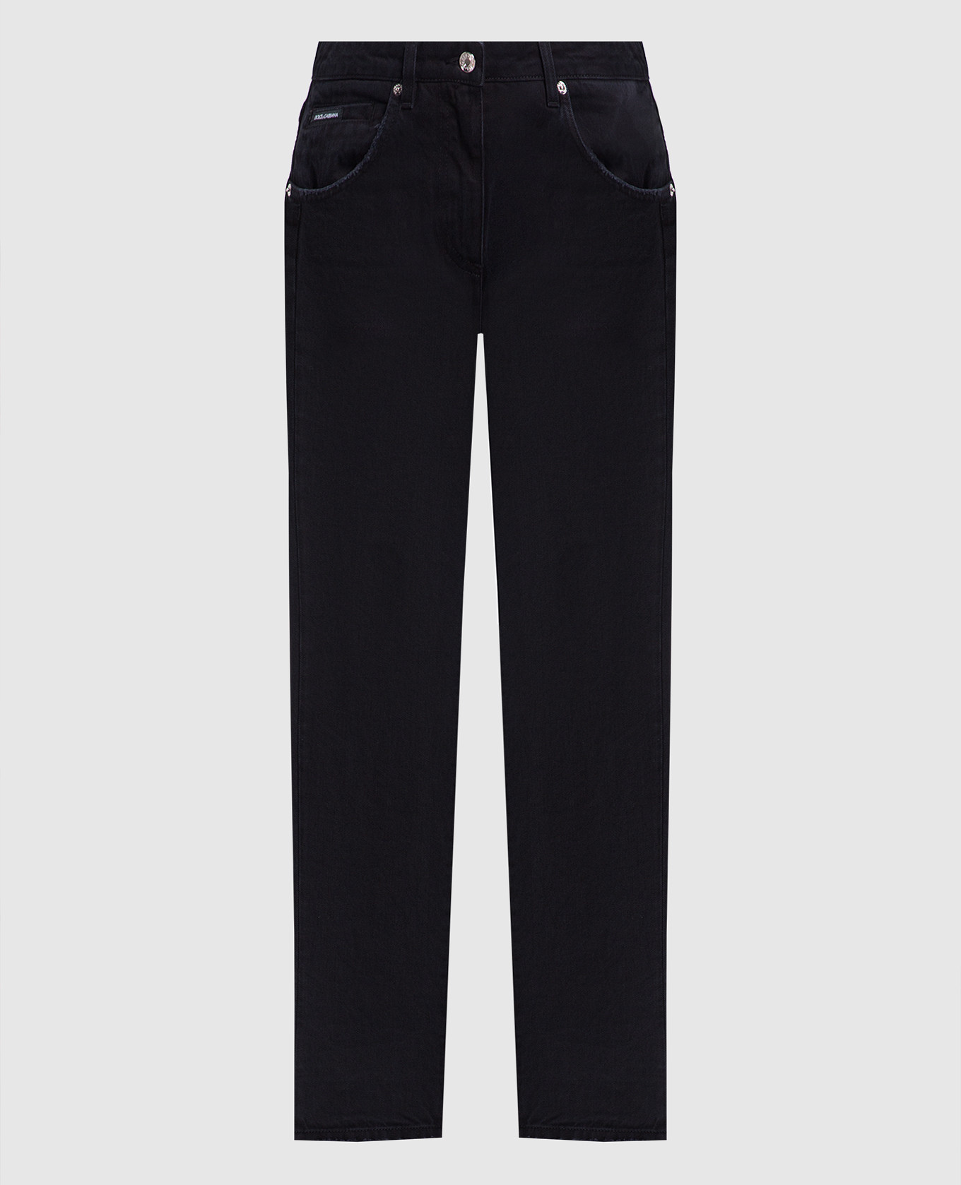 Black jeans with logo Dolce&Gabbana