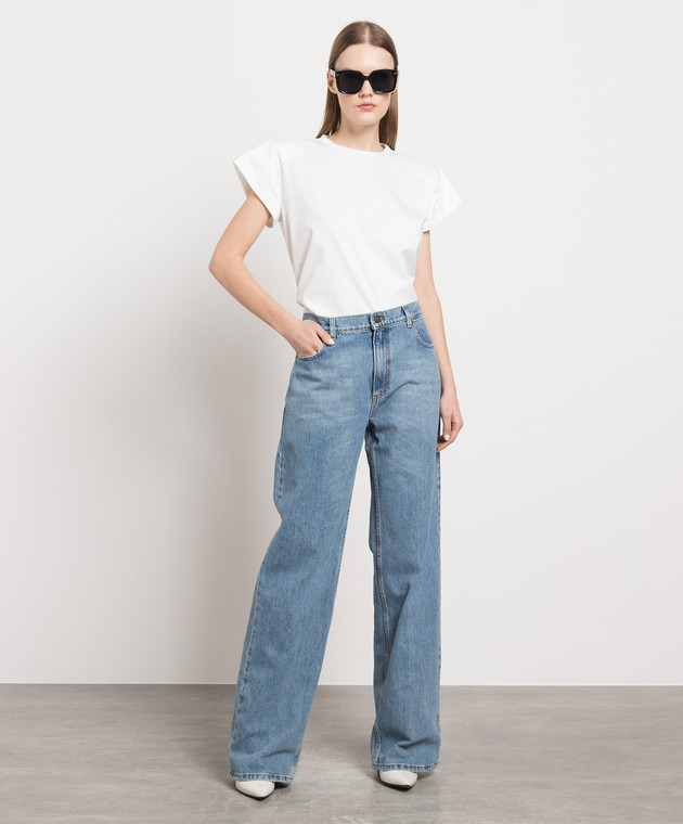 Magda Butrym - Blue jeans with logo patch 111423 - shop with