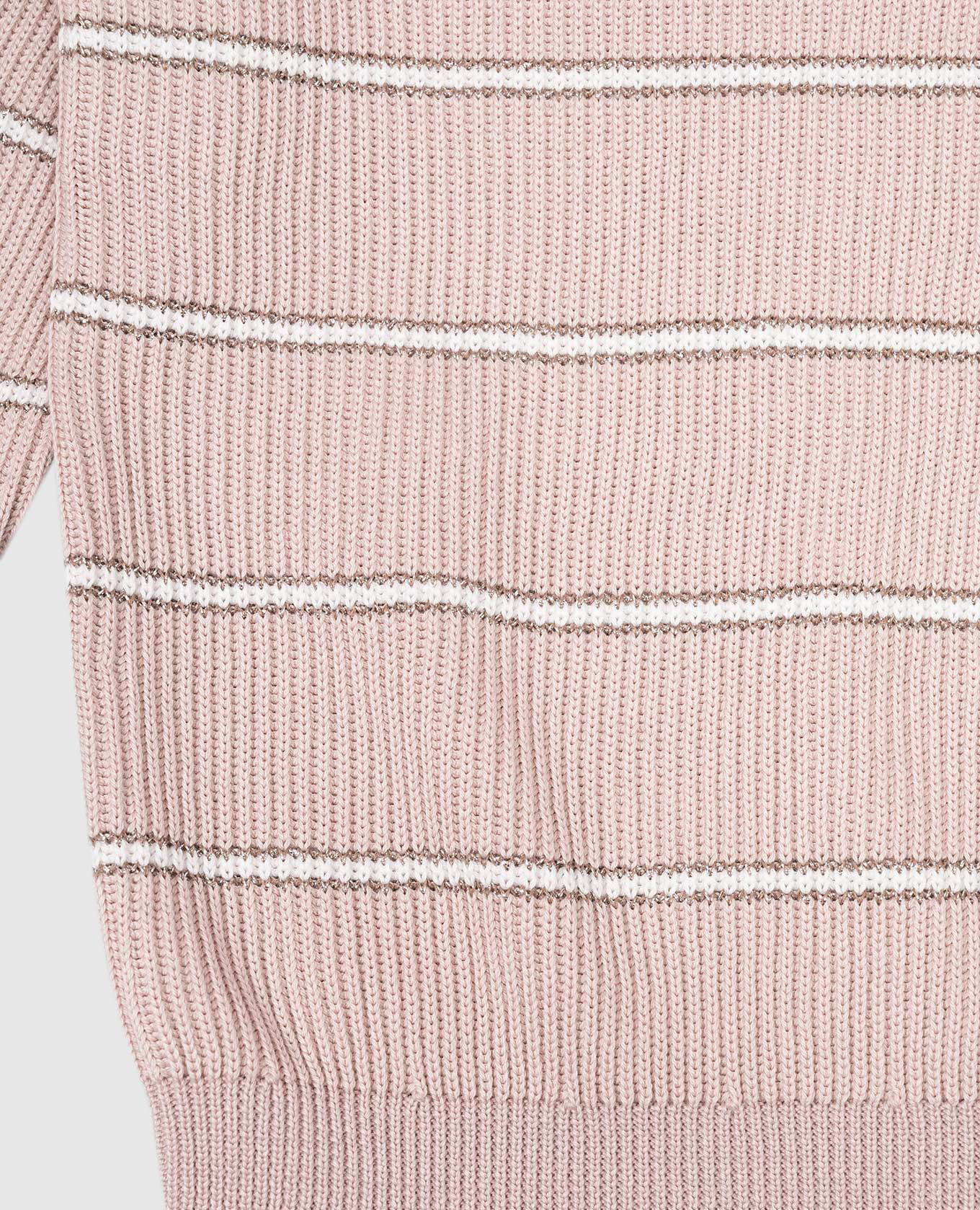 

Children's beige striped lurex jumper Brunello Cucinelli