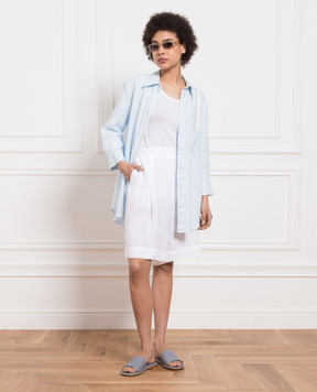 ANNECLAIRE White linen longsleeve D0142674