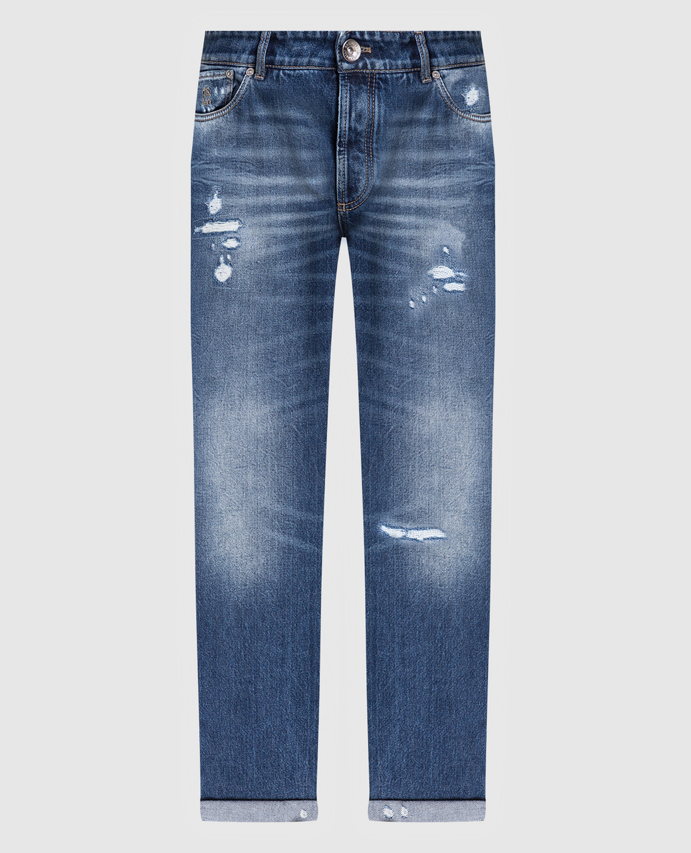 

Blue jeans with holes Brunello Cucinelli
