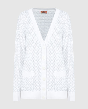 Missoni White cardigan with sequins DS24SM0GBK033O