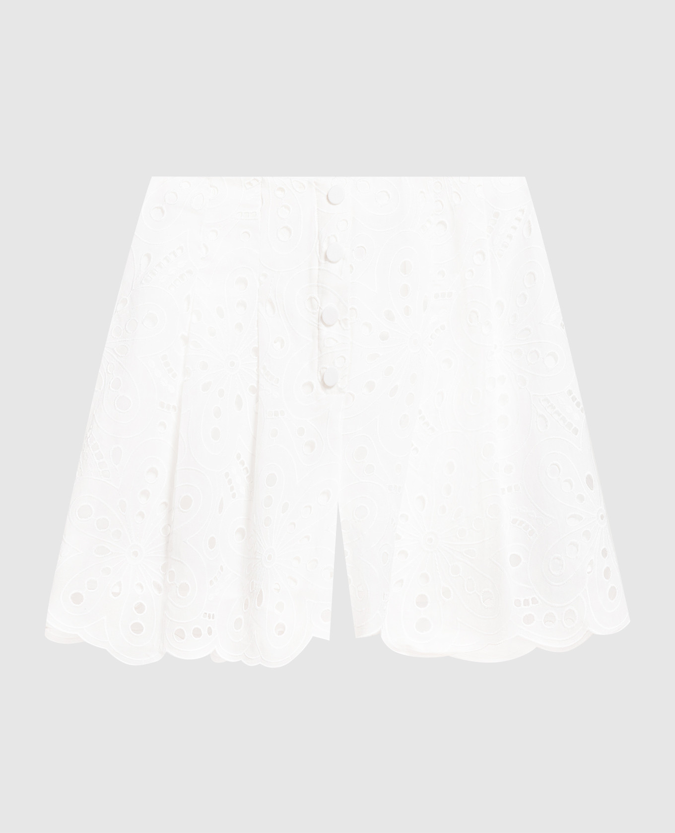 

Gabrielle white shorts with broderie embroidery Charo Ruiz