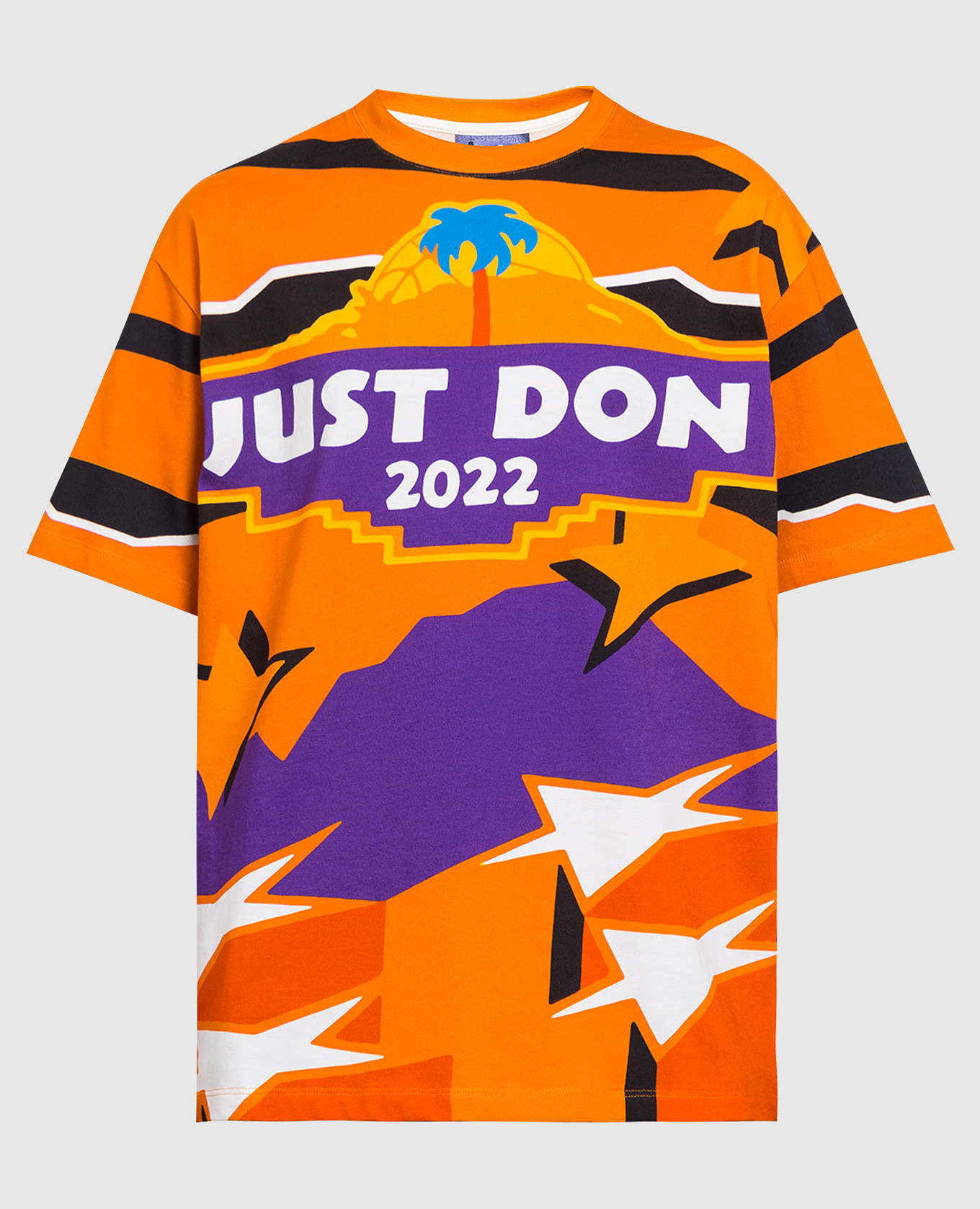 Orange printed t-shirt just don