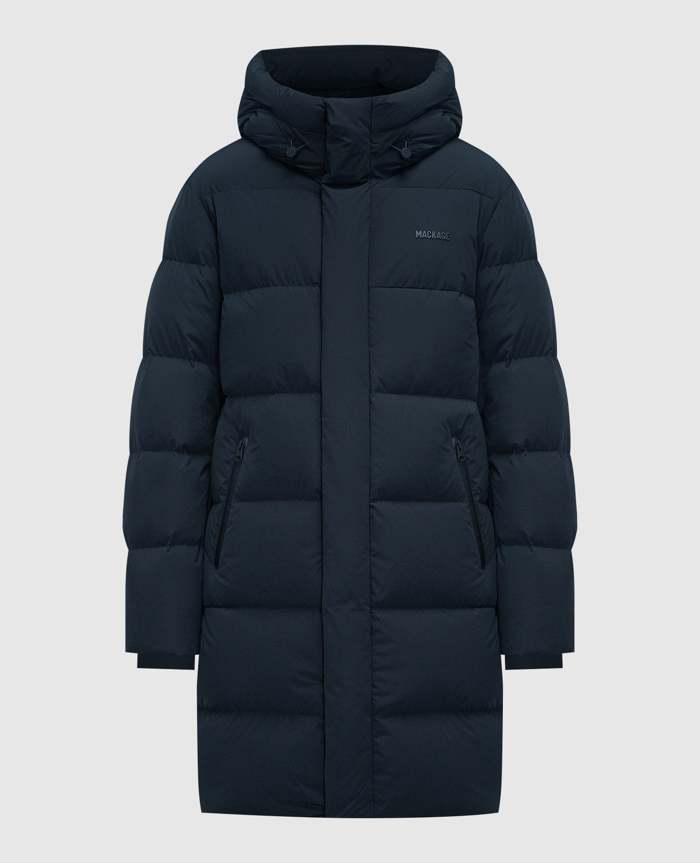 Antoine-city black down jacket with logo mackage