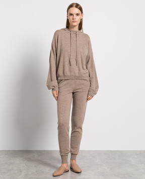 Lou Lou Studio Brown cashmere joggers MADDALENA