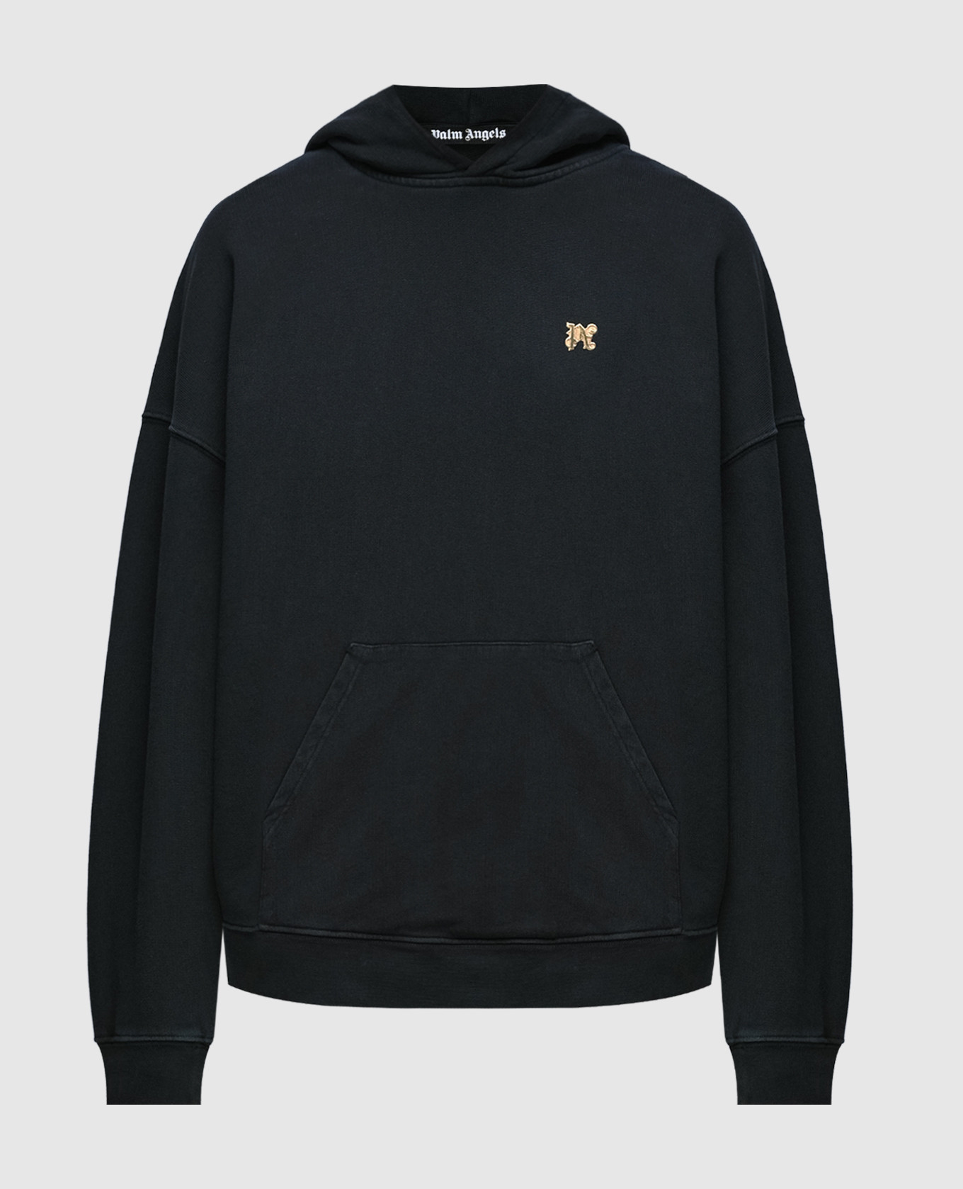 Palm Angels - Black hoodie with FOGGY PA print