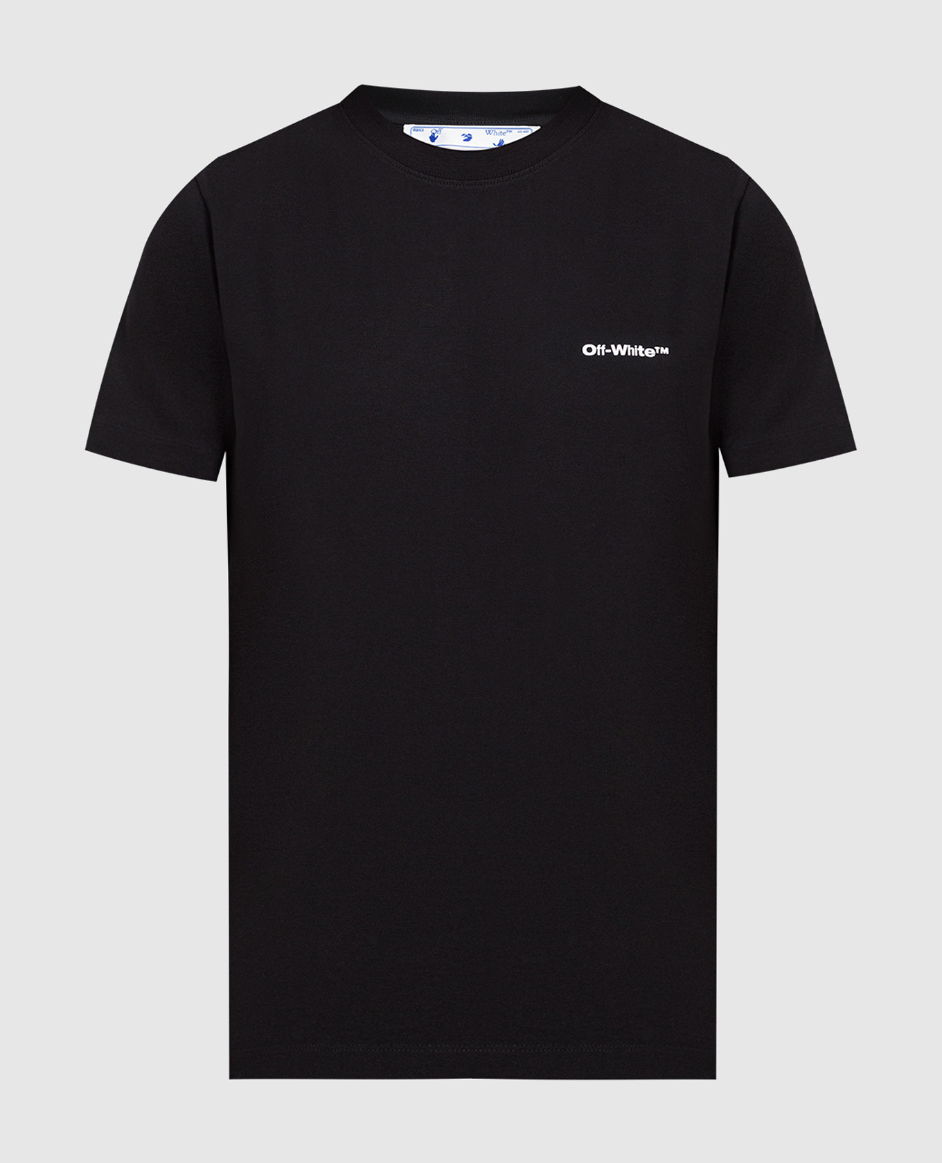 Off-White - Wave Outl T-shirt in black with contrast print